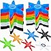 Fahacop 60 Pcs 4 Inch Ninja Throwing Stars Foam Stars Throwing Foam Star Toys for Kids Boys Ninja Theme Party Favors Halloween Cosplay Supplies 6 Colors Color Set 1 - Image 3