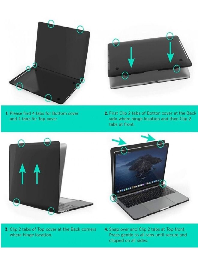 CATANES Hard Cover for MacBook Air 13" A1369 - Mid 2011 - Black - Image 5