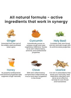 WELLBEING NUTRITION Wellbeing Nutrition Melts Instant Throat Relief | Organic Tulsi, Manuka Honey, Clove, Licorice, Curcumin, Ginger, Mint for Cough, Sore Throat, Irritation and Pain Relief, 30 Oral Strips  - Image 2