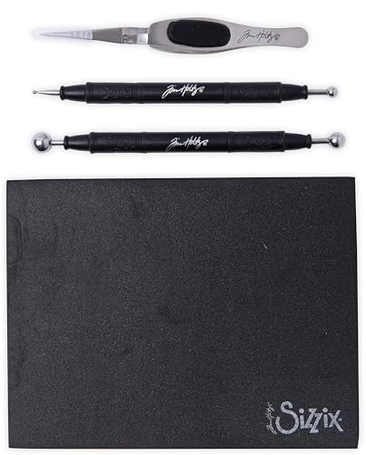 Sizzix (Black) Tim Holtz Shaping Kit 665304 – Scrapbooking and Cardmaking Paper Sculpting Set, One Size - Image 3