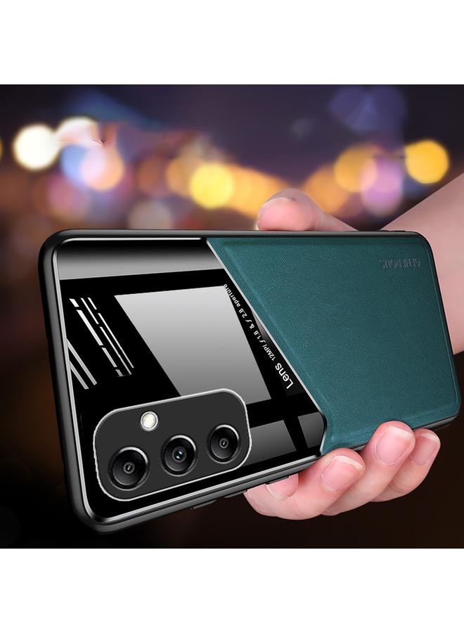 إيروريكس جراب لهاتف Samsung Galaxy A14 مصنوع من الجلد العضوي والزجاجي مع صفائح حديد معدنية - Image 4