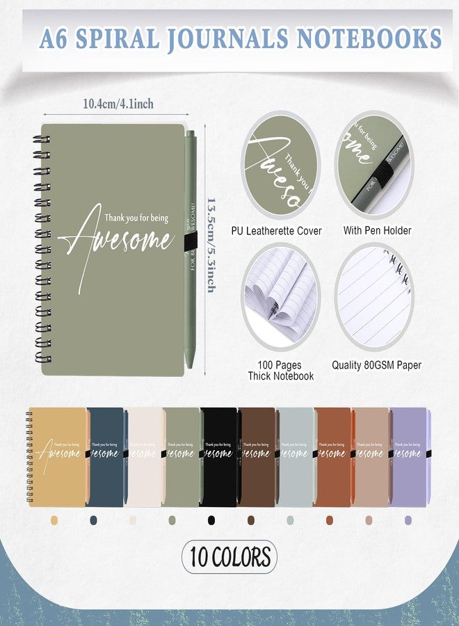 Honoson Back to School Gifts Bulk for Students Teacher, Inspirational Spiral Journal Notebook with Pen for Employee Team Teachers Students Classroom Rewards(Vivid Morandi Color,30 Sets) - Image 2