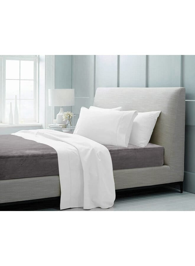 MORANO Fitted Velvet Sheet 200 x 200 x 25 cm-Faded Purple - Image 2