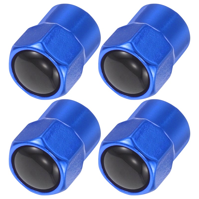 4 Pcs Aluminum Tire Stem Valve Caps Wheel Valve Covers Car Tire Cap Cover Accessories For Suv Car Bikes And Motorcycle - Image 1