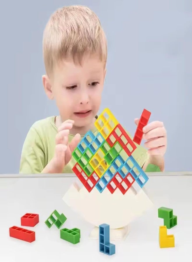 MAPA PLAY Tetra Tower Balance Game| Balance Building Blocks Toy for Kids (16 Pcs) | Educational STEM Stacking Game for Boys & Girls | Color Recognition, Logic & Hand-Eye Coordination Toy (3+ Years) - Image 4