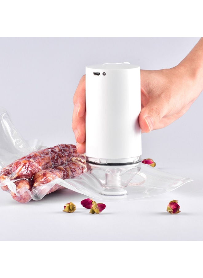 NIBEMINENT Mini Vacuum Sealer Machine White 26.5centimeter - Image 3