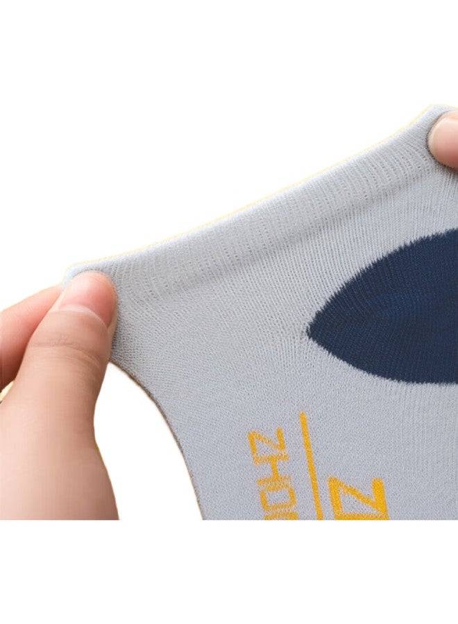 Bejirog Socks For Men, Summer Anti-Odor Short Socks, Sweat-Absorbing, 10A Antibacterial, Wear-Resistant, Thin Breathable Summer Short Tube Boat Socks, Zhuyu - Image 1