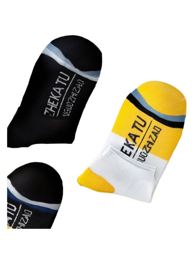 Bejirog Socks For Men, Summer Anti-Odor Short Socks, Sweat-Absorbing, 10A Antibacterial, Wear-Resistant, Thin Breathable Summer Short Tube Boat Socks, Zhuyu - Image 2