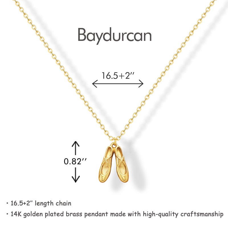 Baydurcan Dance Necklace for Women Ballerina Stuff Charm Ballet Necklace Accessories for Women (Dance Gifts) - Image 3