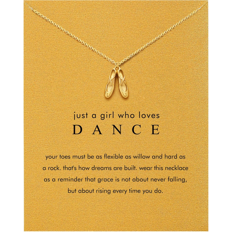 Baydurcan Dance Necklace for Women Ballerina Stuff Charm Ballet Necklace Accessories for Women (Dance Gifts) - Image 1