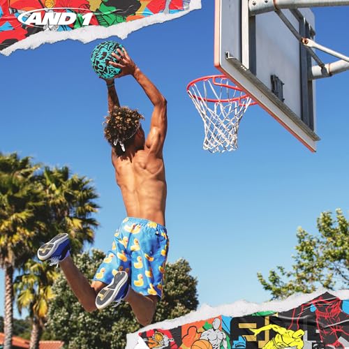 AND1 Fantom Rubber Basketball & Pump (Graffiti Series)- Official Size 7 (29.5”) Streetball, Made for Indoor and Outdoor Basketball Games (Mint) - Image 3