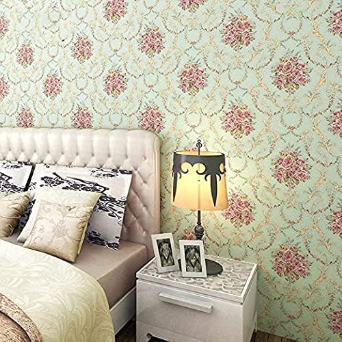 ELTON Waterproof Peel and Stick Floral Wallpaper, Self-Adhesive Vinyl Wall Covering for Bedroom, Living Room Bathroom Cabinet, Countertop (50 Sq feet, Floral Rose) - Image 5