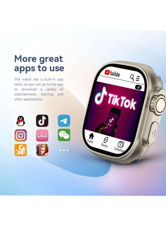 HUMJO All-Net Smartwatch with SIM Card Slot, WI-FI,5G,Android 8.1,Rotating Camera, Play Store Support, Fitness Tracker, Heart Rate Monitor, Large Touchscreen - Image 4