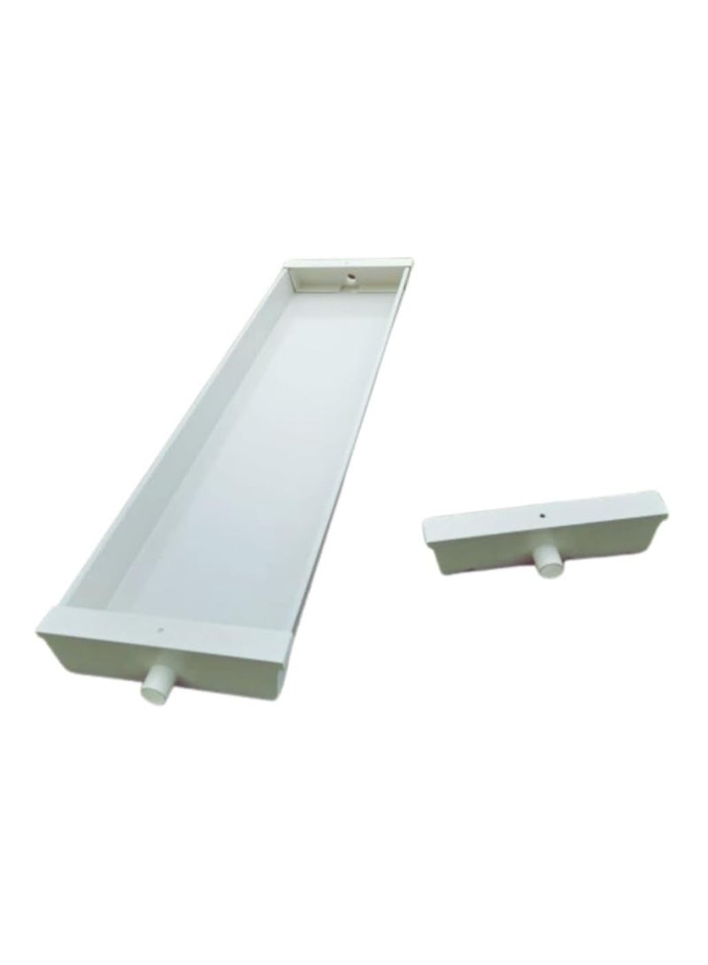 ماركة غير محددة صينية علف مائية مع أغطية نهائية (ثقب 32 مم) | UPVC بدرجة غذائية، بطول 2100 مم، حل متين لعلف الماشية  - Image 4