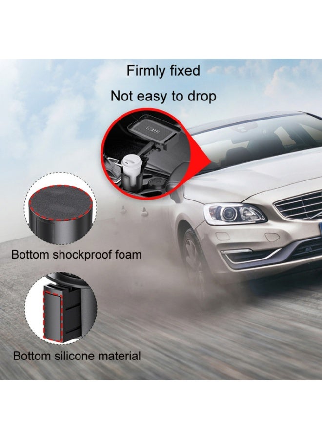 حامل أكواب وصينية دوارة 2 في 1 للسيارة – حامل مشروبات قابل للتوسيع مع صينية طعام دوارة 360 درجة – طاولة طعام للسيارة قابلة للتعديل لتناسب الزجاجات والأكواب – منظم سيارة عالمي للـ SUV، الشاحنات، وRV - Image 4