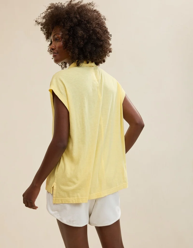 Aerie  Aerie Happiest Oversized Polo T-Shirt for Women | Best Price UAE