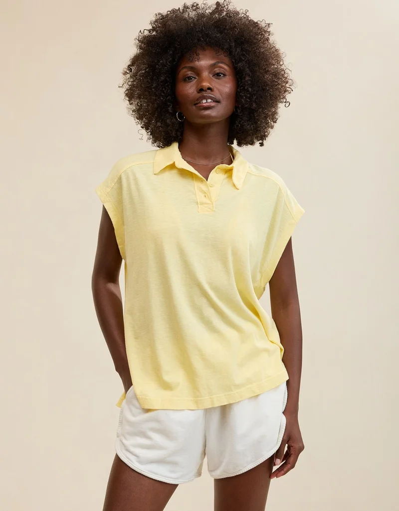 Aerie Aerie Happiest Oversized Polo T-Shirt