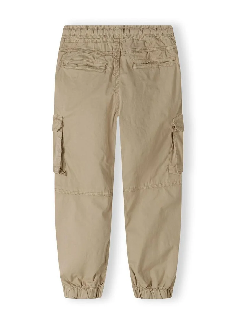 MINOTI Boys' Cargo Pants with Elastic Waist and Cuffed Ankles