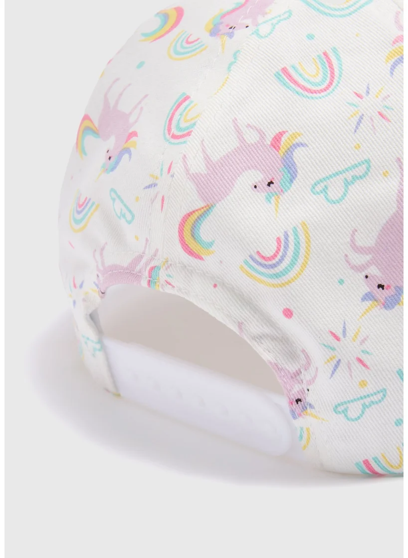 Matalan Girls Multicolour Unicorn Cap