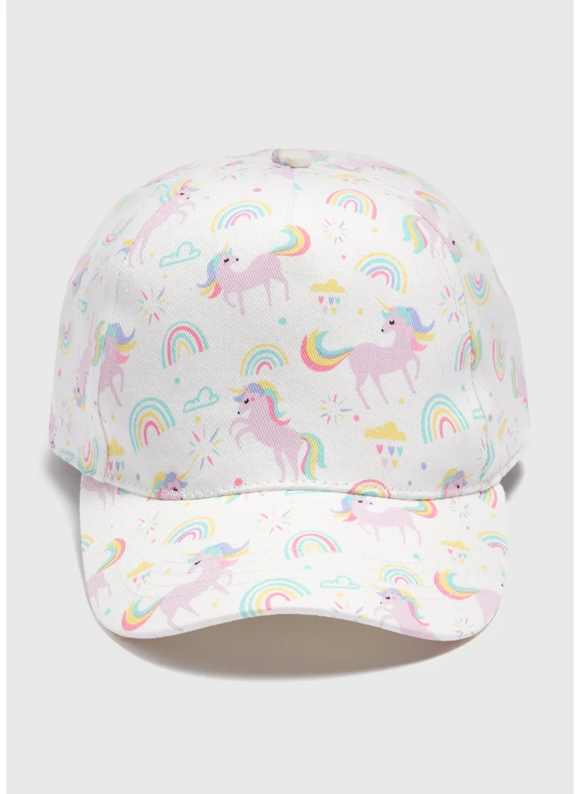 Matalan Girls Multicolour Unicorn Cap