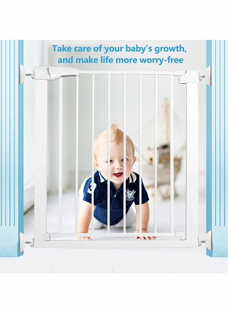 Generic Baby Gate Wall Protector, 4 Pack Wall Guard Cup Pads to Protect Child Stair Safety, Wall Surface, Doorway from Pressure Mounted Babies, Dog  Pets Gates Safety, Shower Curtain Rods (White)  - Image 4