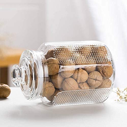 JSJPO POP Glass Jar and Container with Air Tight Lid for HerbsJamCookiepop GlassBiscuit Glass JarMasla Kitchen Storage 2000 ml SET OF 4 - Image 4
