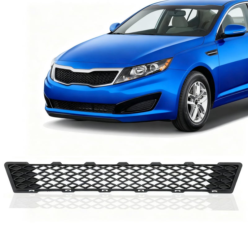 PartsFlow Front Bumper Grill Lower Grille Textured Black Plastic For 2011 2012 2013 Kia Optima 877713S001