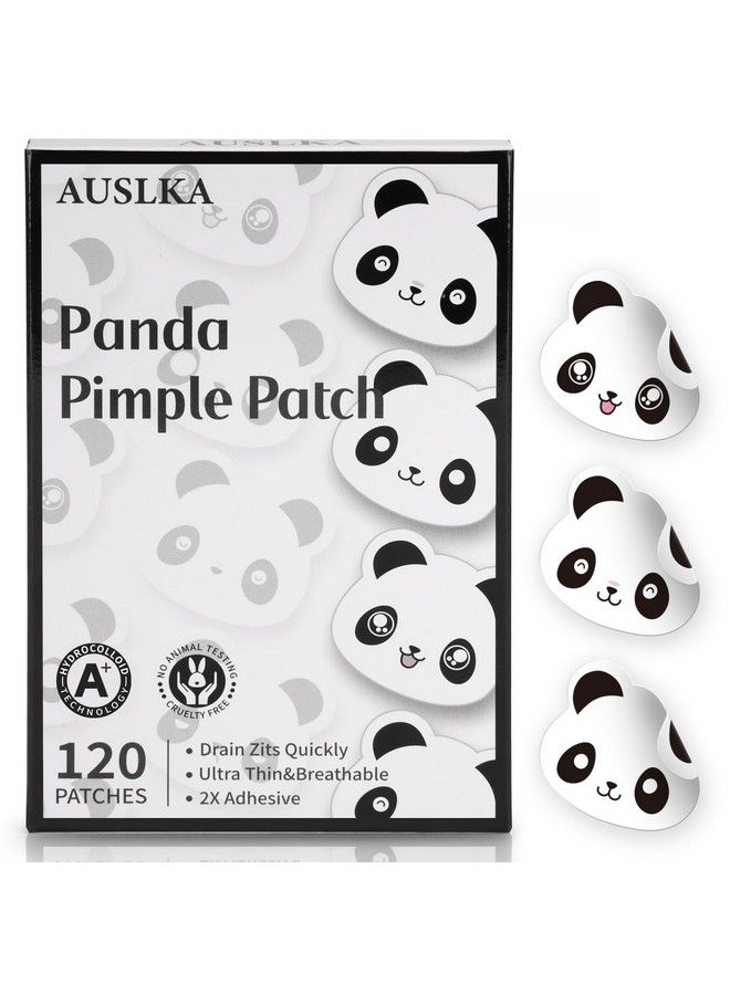 AUSLKA Panda Patches 120 Patches Hydrocolloid Spot Dots Blemishes Patch Pimple Stickers Patches To Cover Facial Blemish  - Image 1