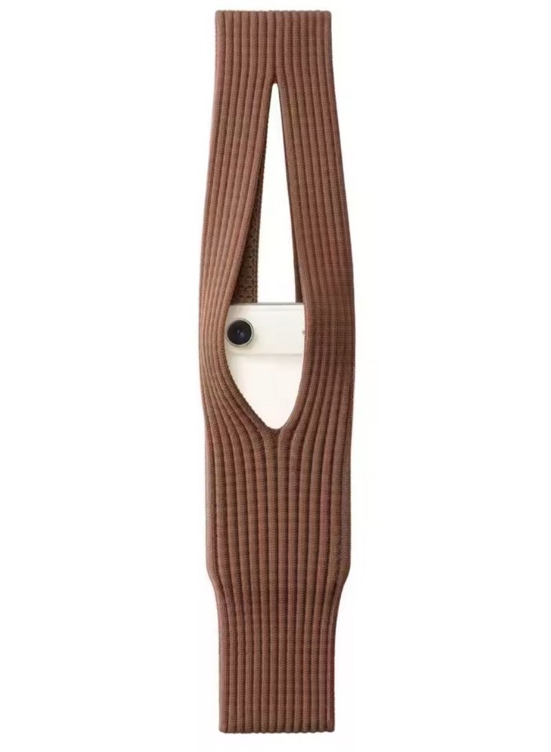 Pocket mobile holder and cover for mobile phones with an 80 cm shoulder strap, trendy accessory, soft cover, and mobile phone bag - Image 1