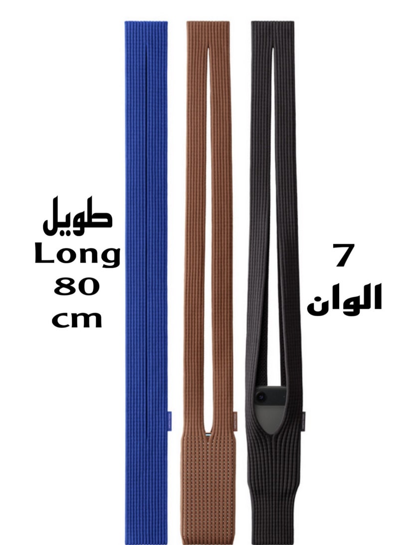 Pocket mobile holder and cover for mobile phones with an 80 cm shoulder strap, trendy accessory, soft cover, and mobile phone bag - Image 2