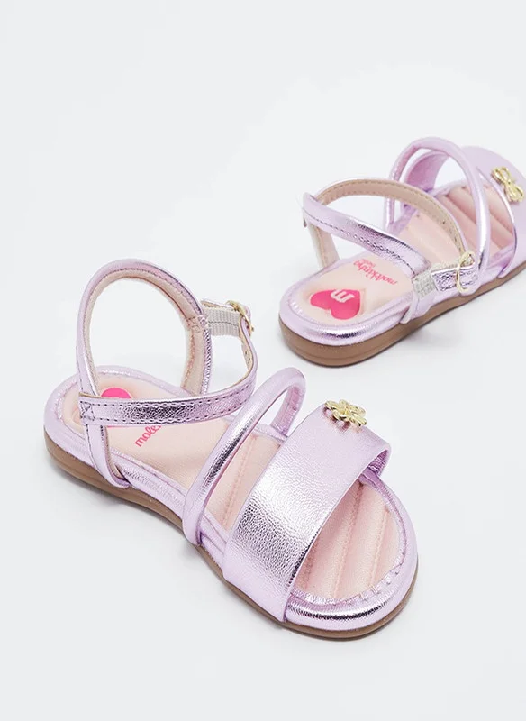 موليكينها MOLEKINHA Sandals with Back strap For Infant Girls, Rose