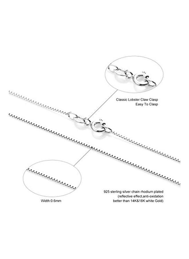 Generic - 925 Sterling Silver Chain 0.6mm Box - Image 1