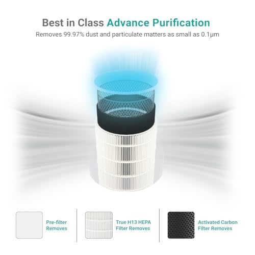 Eureka Forbes Integrated Filter for Air Purifier 150 | True HEPA H13 filter | Activated Carbon filter | Removes 99.97% PM2.5, Dust, Allergens & Pollen - Image 3