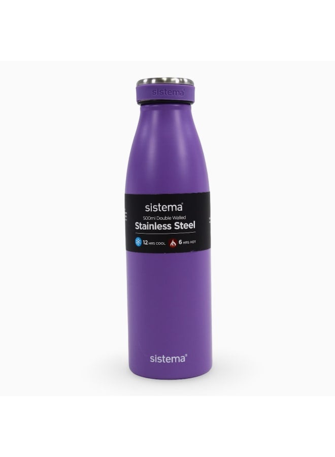 Sistema Stainless Steel Insulated Bottle – Purple