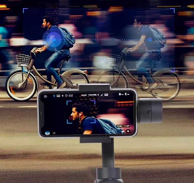 TECHNOVIEW Gimbal Stabilizer 3-Axis for All Smartphone Cell Phone Handheld Gimble Stick w/Grip Tripod Ideal for Vlogging YouTube Vlog TikTok Instagram Live Video Kit - (Black Gray) - Image 5