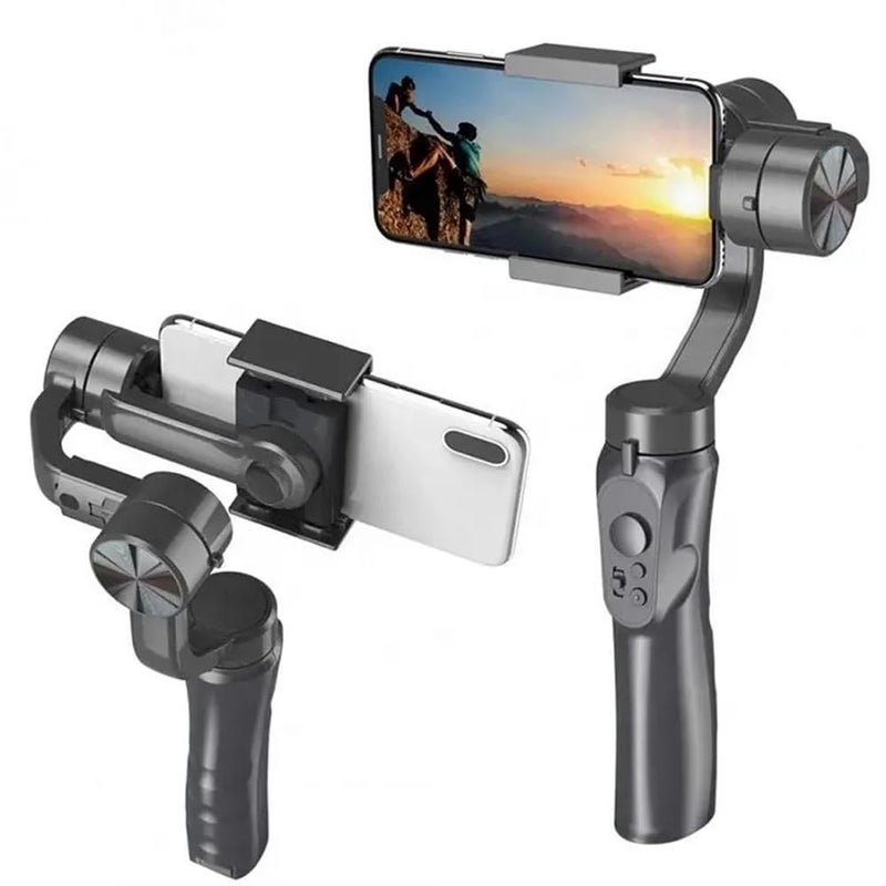 TECHNOVIEW Gimbal Stabilizer 3-Axis for All Smartphone Cell Phone Handheld Gimble Stick w/Grip Tripod Ideal for Vlogging YouTube Vlog TikTok Instagram Live Video Kit - (Black Gray) - Image 2