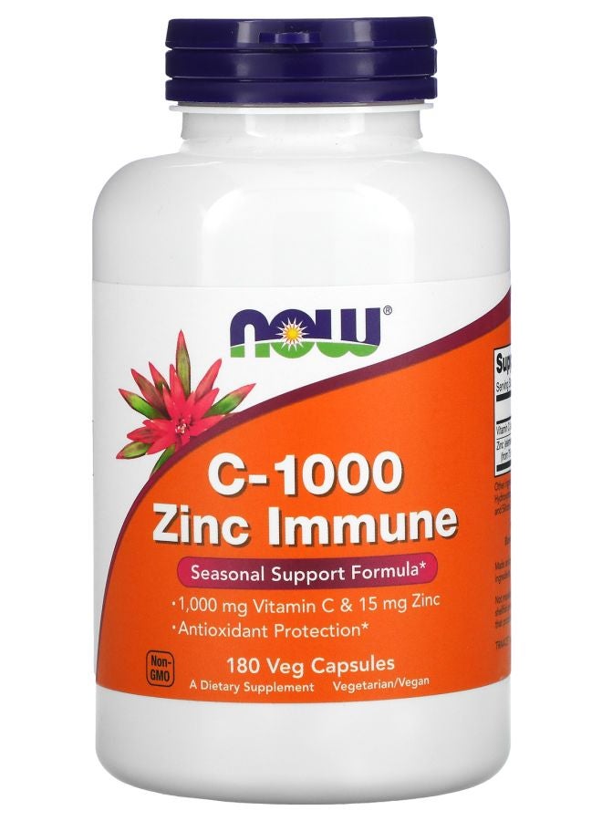 now C-1000 Zinc Immune  180 Veg Capsules