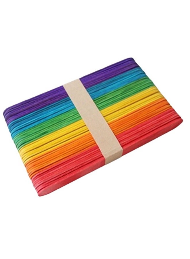 Share the Love 6 Inch Colour Popsicle Sticks – Natural Wooden Craft Sticks for DIY Projects, Arts & Crafts, Ice Cream, and School Activities (Eco-Friendly) - Image 1