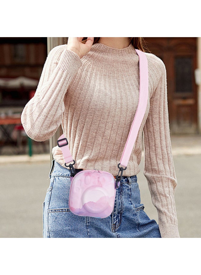 Generic - Universal Color Hard Case Storage Bag For Mini Camera EVA Portable Protective Bag Crossbody Bag-Color:Dreamy Clouds - Image 1