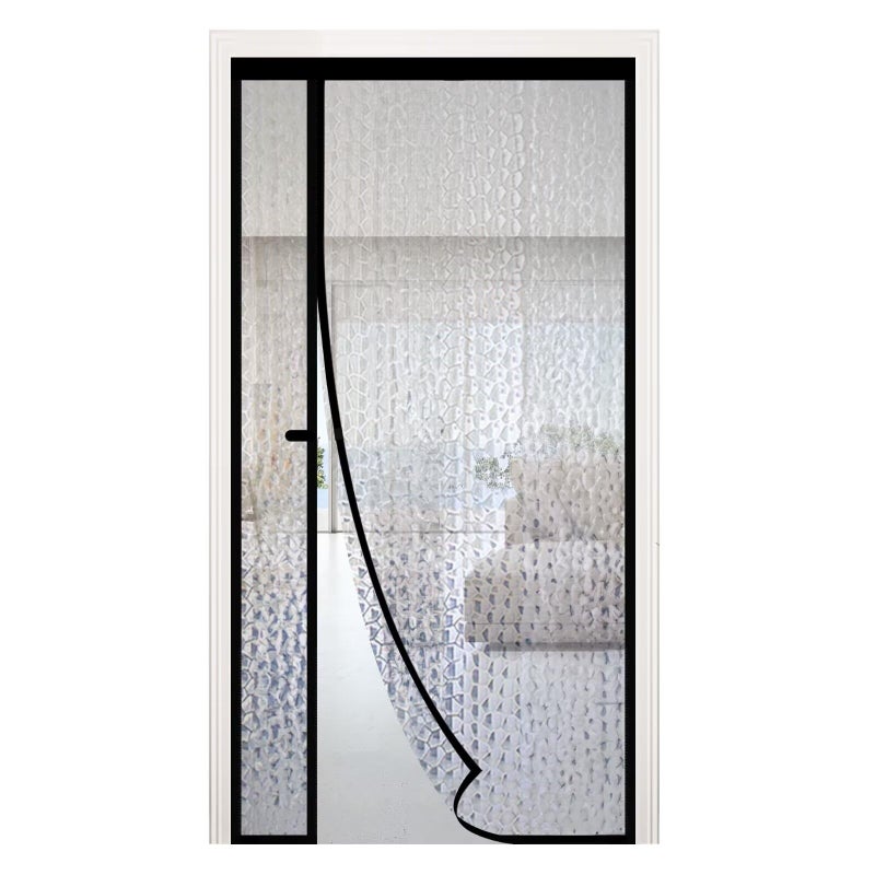 RELIANCER Magnetic Thermal Insulated Door CurtainWaterproof EVA Door CoverLeft Right Side OpeningFit Doors Size 34x96SelfClosing Insulated Doorway CurtainPatio Auto Close Thermal Doors Screen - Image 2