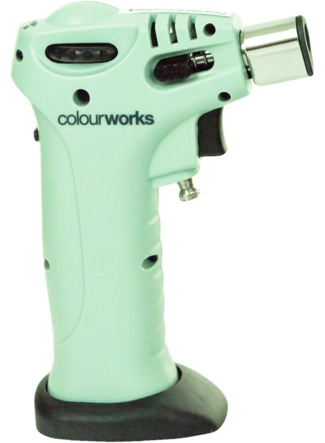 Kitchen Craft Colour Works Chefs Cook Cooking Refillable Gas Blow Torch (Pastel Light Green)