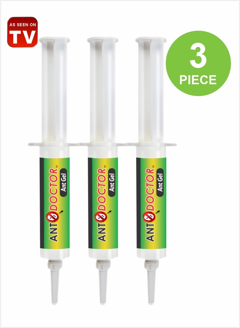 AS SEEN ON TV Ant Doctor 10g Injection Gel - Long-Lasting Ant Killer Solution Pack Of 3 