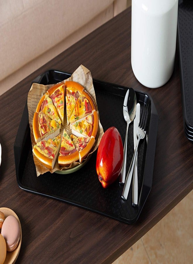 Aebeky Plastic Fast Food Tray,16.7 by 11.8-Inch,Set of 12 (Black) - Image 5