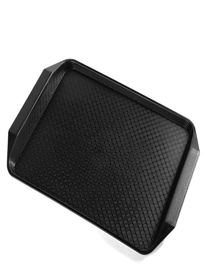 Aebeky Plastic Fast Food Tray,16.7 by 11.8-Inch,Set of 12 (Black) - Image 3