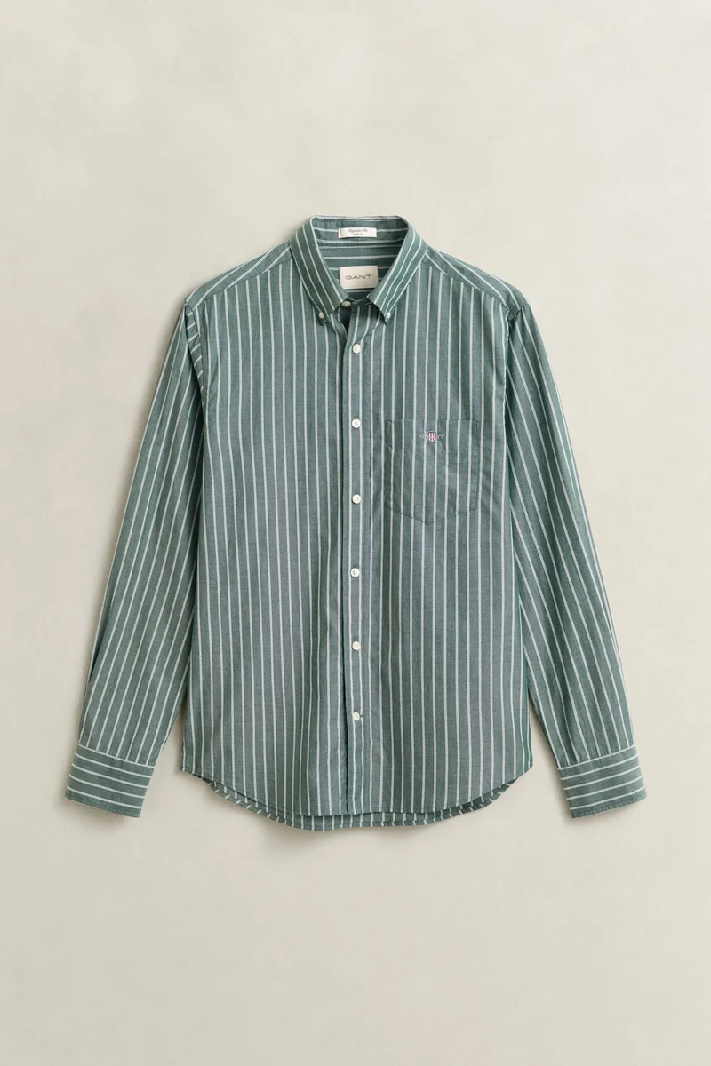 غانت Reg Classic Poplin Stripe Shirt