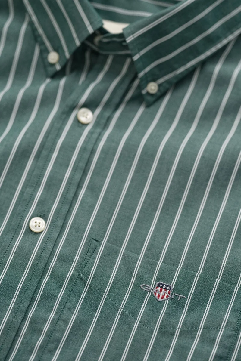 غانت Reg Classic Poplin Stripe Shirt
