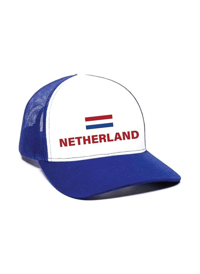 Netherland Sports Cap With Adjustment Plastic Snap Closure For Men And Women