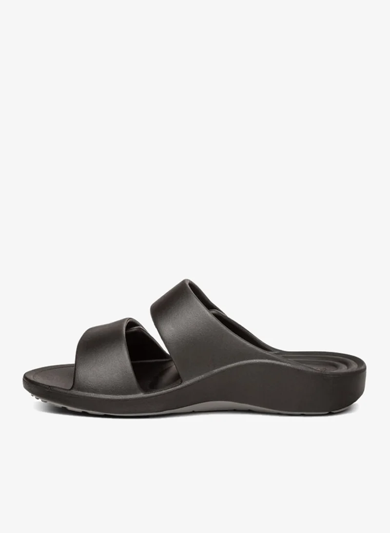 aetrex Milos Orthotic Slides Men Black
