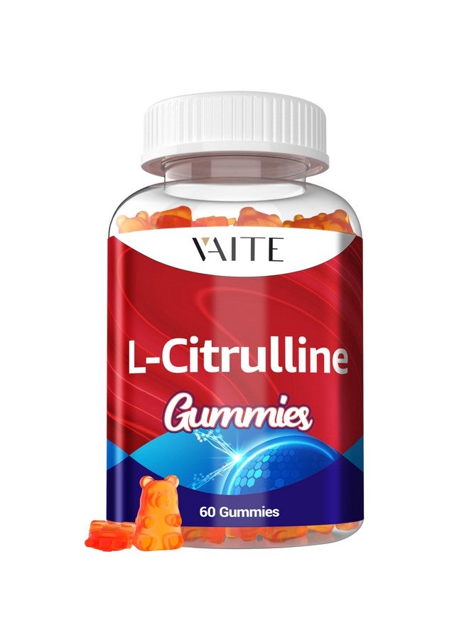 VAITE جواهر L سيترولين للرجال - موسع وعائي قوي مع الكالسيوم، 1600 ملغ لكل حصة، قوة إضافية، يعزز إنتاج النيتروكسيل وأكسيد النيتريك، يدعم الطاقة والقدرة على التحمل، 60 حبة جواهر قابلة للمضغ - Image 1
