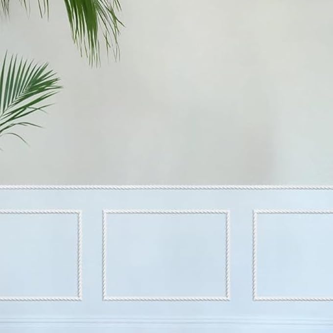 PAINTABLE MOLDING TRIM, PEEL AND STICK SELF-ADHESIVE DESIGN, HOME DECOR ON THE CABINET MIRROR FRAME WALL EDGE, DIY DECORATION, 5M X 15MM - Image 2